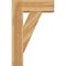 Ekena Millwork Traditional Block Rough Sawn Bracket w/ Offset Brace, Western Red Cedar, 8"W x 22"D x 34"H BKT0806X22X34TRA05RWR - alternate 4